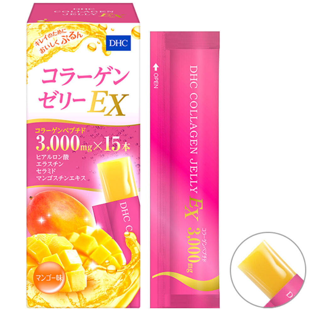 日本DHC膠原蛋白芒果味果凍3000EX (15pcs)